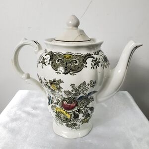 Antique Ridgway Est 1792 Staffordshire England Windsor Tea Pot with Lid Pedestal